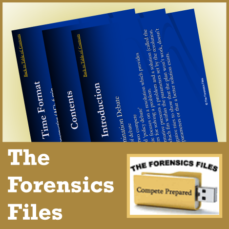 Beginning Policy/CX Powerpoint Lecture from Forensics Files - SpeechGeek Market