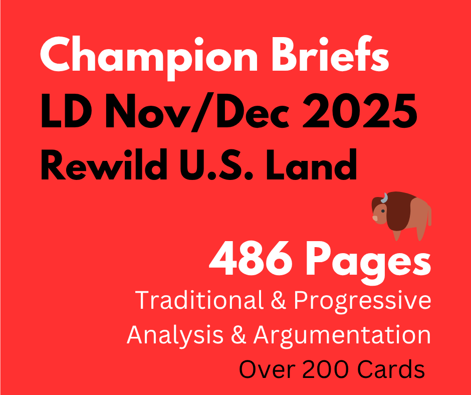 Champion Briefs November / December 2025 LD File: Rewilding U.S. Land