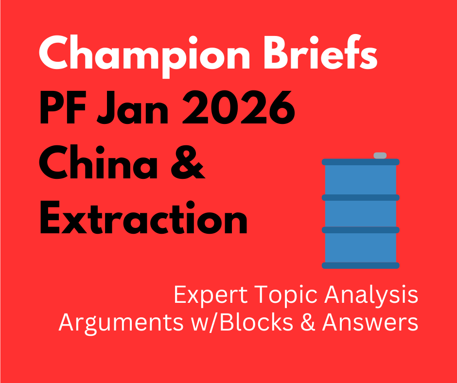 Champion Briefs January 2026 PF File: China and Natural Resource Extraction
