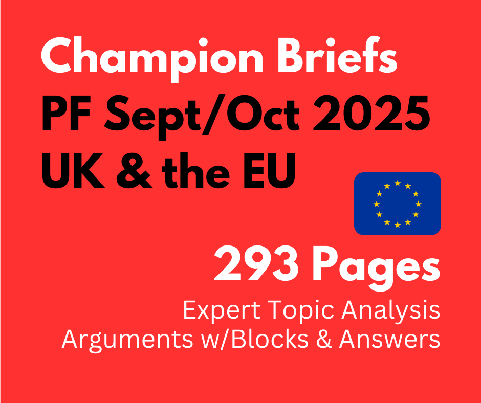 Champion Briefs September/October 2025 PF File: UK & The EU