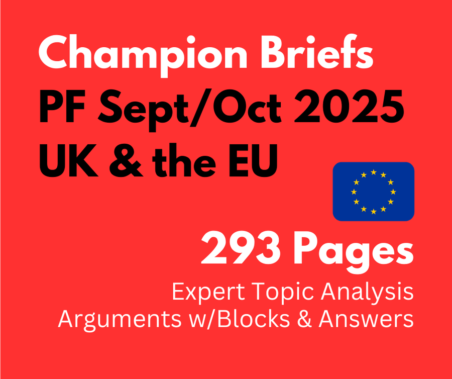 Champion Briefs September/October 2025 PF File: UK & The EU