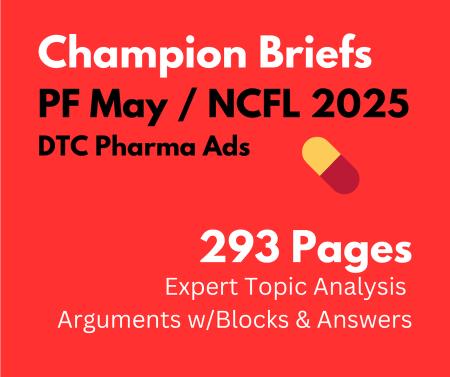 Champion Briefs May / NCFL 2025 PF File: DTC Pharma Ads