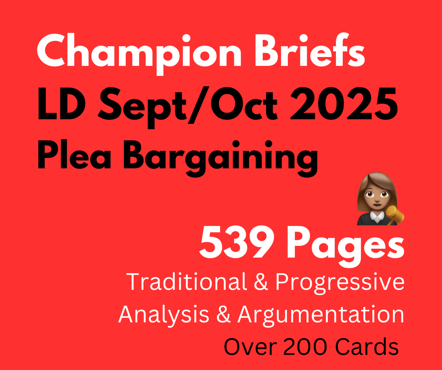 Champion Briefs September/October 2025 LD File: Plea Bargaining