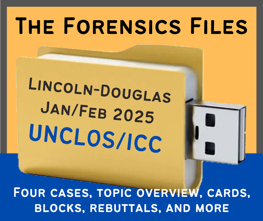 The Forensics Files NSDA LD January/February 2025 File: UNCLOS / ICC Ratification