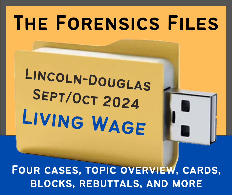 The Forensics Files NSDA LD September/October 2024 File: Living Wage