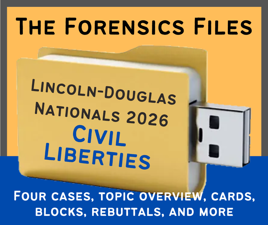 The Forensics Files NSDA LD Nationals 2026 File: Civil Liberties vs. National Security