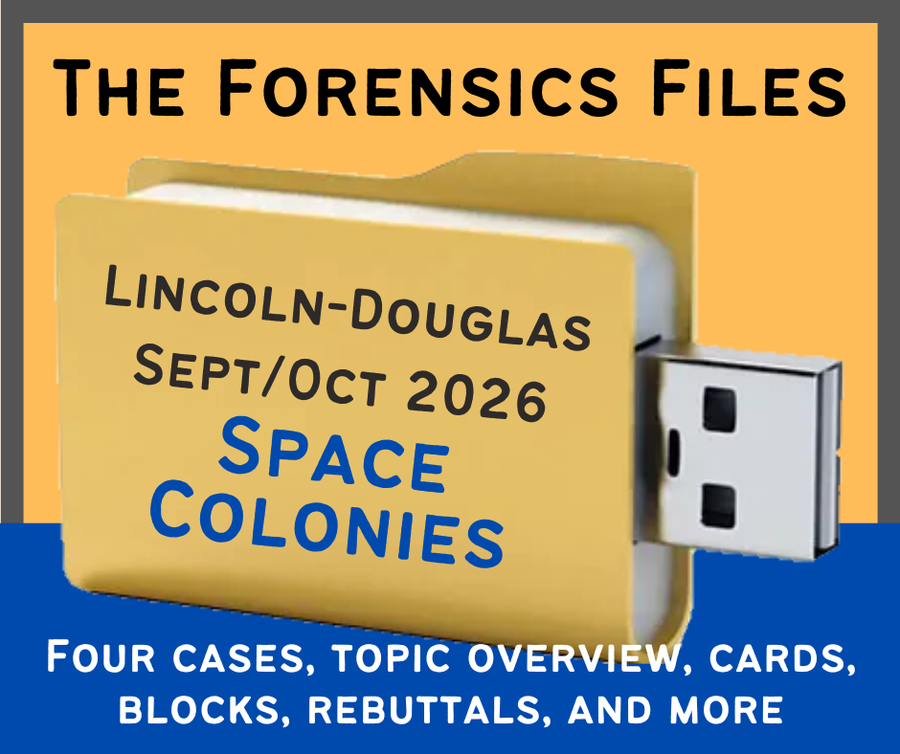 The Forensics Files NSDA LD September / October 2026 File: Outer Space Colonization