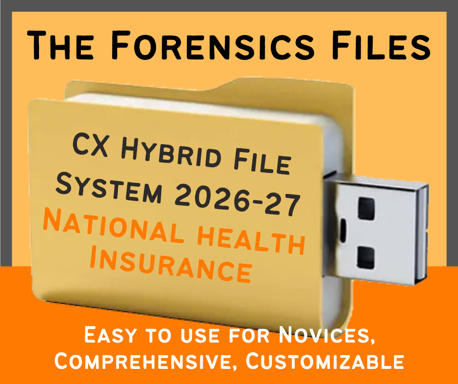 The Forensics Files CX Hybrid File System: National Health Insurance (2026-27)