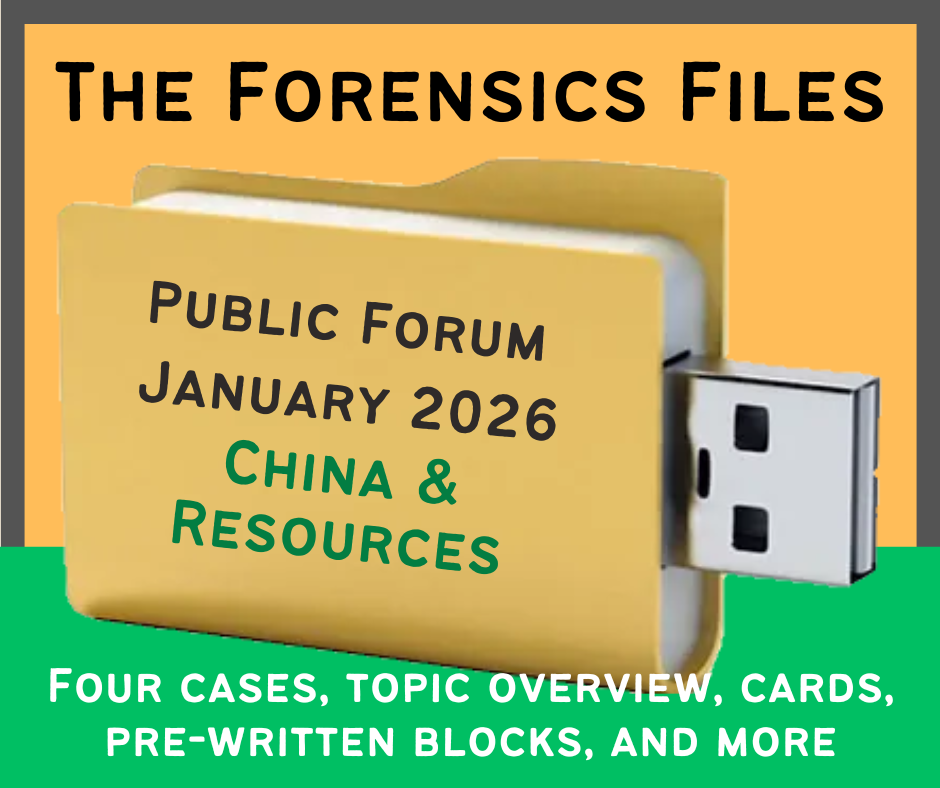 The Forensics Files January 2026 PF: China & Natural Resources