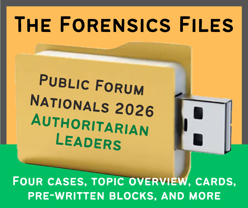 The Forensics Files Nationals 2026 PF: Removing Authoritarian Leaders
