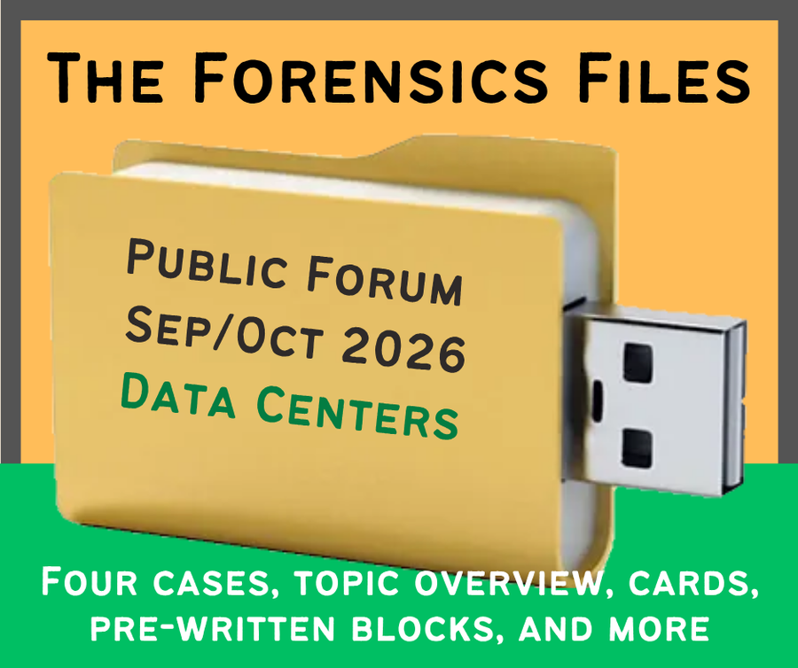 The Forensics Files September / October 2026 PF: Data Center Moratorium