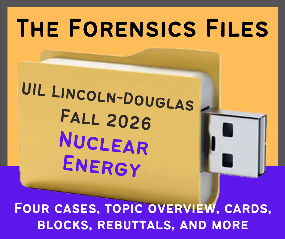 The Forensics Files UIL LD Fall 2026 File: Nuclear Energy