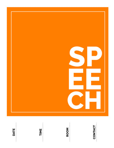 Free Minimalist Speech & Debate Posters - SpeechGeek Market