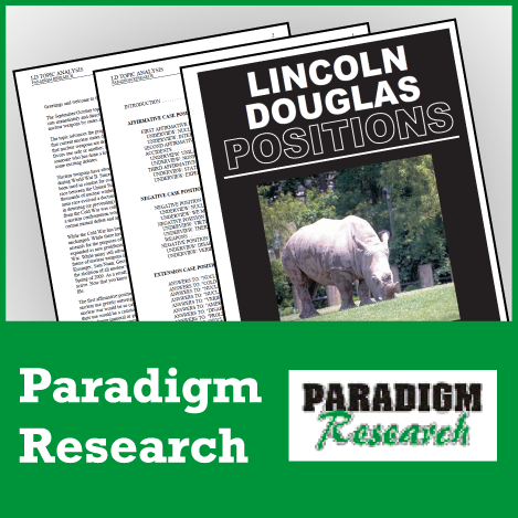 Paradigm Research-Distributive Justice - SpeechGeek Market