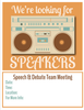 Vintage Speech & Debate Team Flyers - SpeechGeek Market